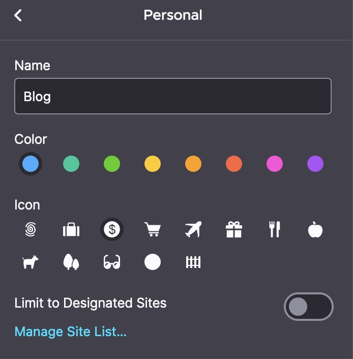 Example Container
