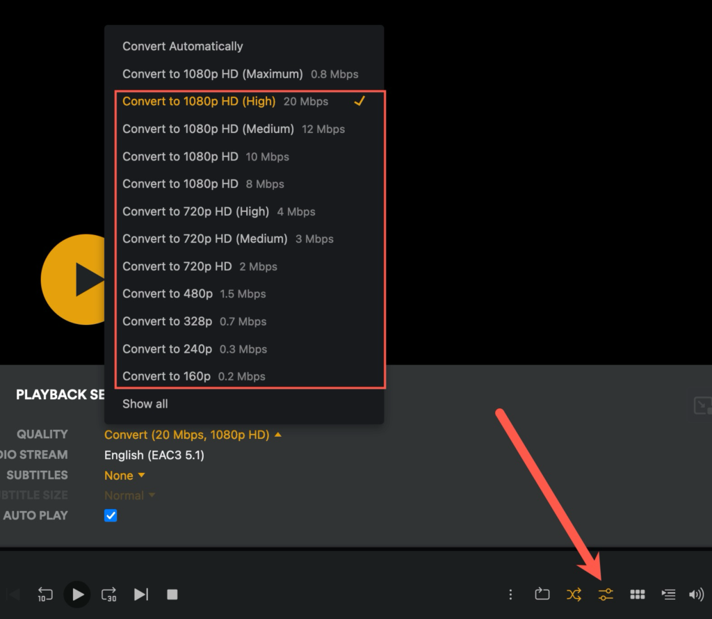 Plex Convert Media