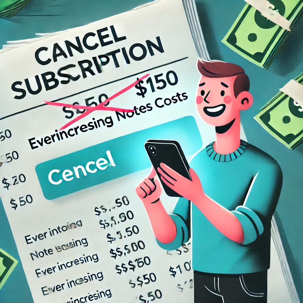 Canceling Expensive Note Subscriptions